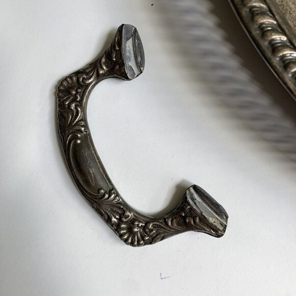 Kirk's  Silver Guild A-1 Footed Serving Tray Vintage Broken Handle - Picture 2 of 8